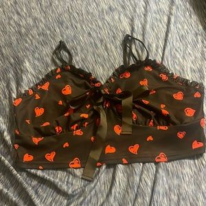 SHEIN heart cami crop top 2xl